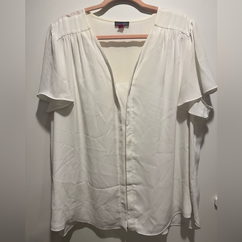 Vince Camuto white blouse size 2X